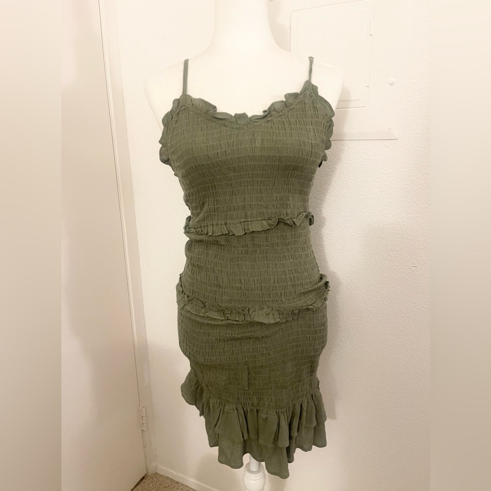 NWT Jessica Simpson Green Summer Mini Dress